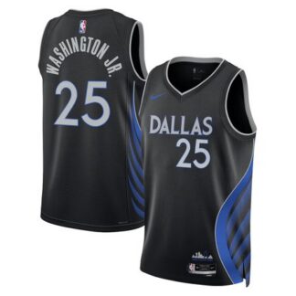 Women's Dallas Mavericks #25 P.J. Washington Jr. Nike Black Swingman Jersey