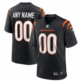 Cincinnati Bengals Nike Youth Logo Game Custom Jersey - Black
