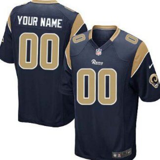 Youth Nike St. Louis Rams Customized Navy Blue Game Jersey
