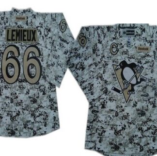 Pittsburgh Penguins #66 Mario Lemieux White Camo Jersey