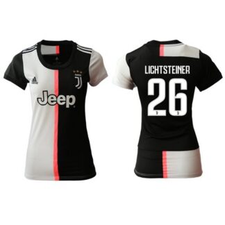 Women’s Juventus #26 Lichtsteiner Home Soccer Club Jersey