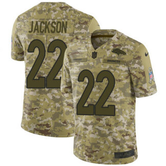 Nike Denver Broncos #22 Kareem Jackson Camo Men’s Stitched NFL Limited 2018 Salute To Service Jersey