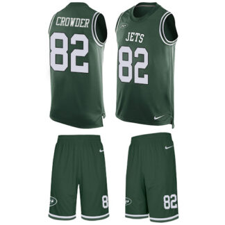 Nike New York Jets #82 Jamison Crowder Green Team Color Men’s Stitched NFL Limited Tank Top Suit Jersey