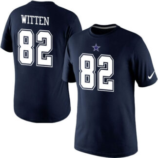 Men Nike Dallas Cowboys 82 Jason Witten Pride Name x26 Number T-Shirt Blue
