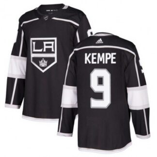 Men's Los Angeles Kings #9 Adrian Kempe Black Stitched NHL Jersey 2PQQ
