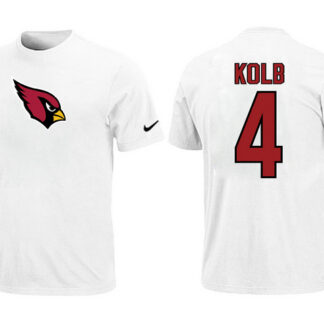 Nike Arizona Cardinals 4 Kolb Name & Number T-Shirt White