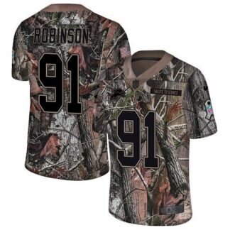 Nike Detroit Lions #91 A’Shawn Robinson Camo Men’s Stitched NFL Limited Rush Realtree Jersey