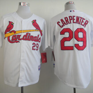 St. Louis Cardinals #29 Chris Carpenter White Jerseys